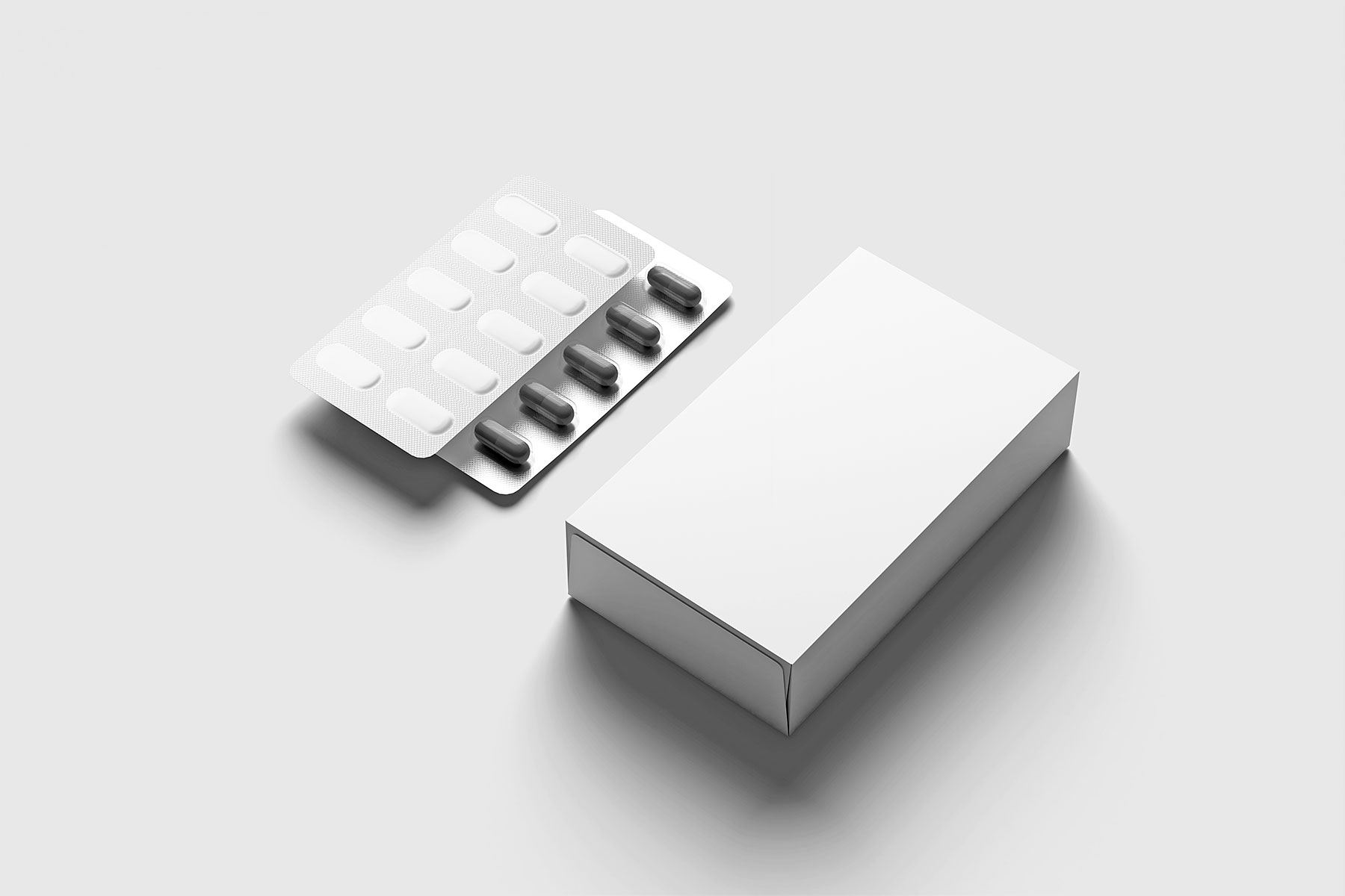 Pill Box Free Mockup