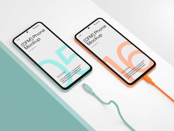 Phone Mockup App Presentation (Two Screens)